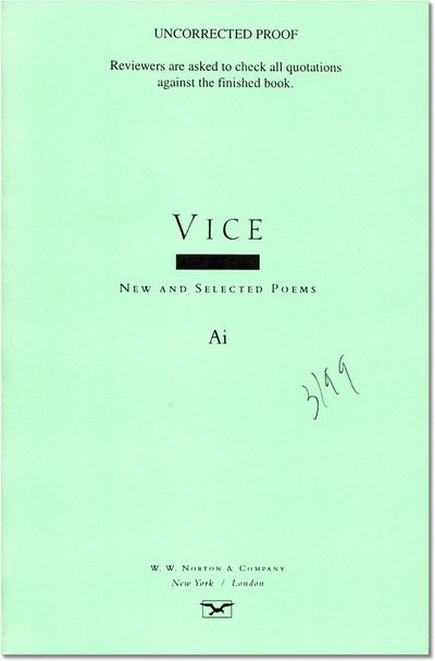 VICE: New and Selected Poems