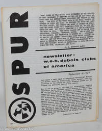 cover of Spur. Newsletter, W. E. B. DuBois Clubs of America. September 18, 1964