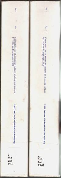 cover of 2000 Census of Population and Housing, Characteristics of American Indians and Alaska Natives by Tribe and Language, Pt. 1 and 2