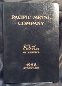 cover of Pacific Metal Company: 1958 Stock List