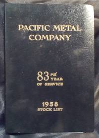 Pacific Metal Company: 1958 Stock List