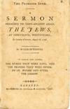 The Promised Seed. A Sermon Preached to God’s Ancient Israel The Jews, at Sion-Chapel, Whitechapel, On Sunday afternoon, August 26, 1796. To Which Are Added, The Hymns that were Sung, and The Prayers that were Offered up, Before and after the Sermon.