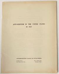 cover of Anti-Semitism in the United States in 1947