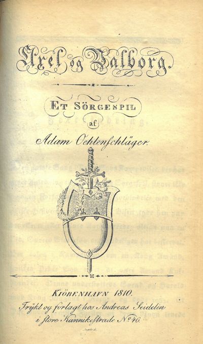 Palnatoke. Et Sørgespil. MED : Axel og Valborg. Et Sörgespil. (To verk i ett bind). (photo 2)