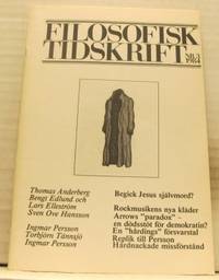 Filosofisk tidskrift nr 3/1984.