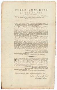 An Act to authorize the President of the United States during the recess of the present Congress, to cause to be purchased or built a number of vessels to be equipped as Gallies, or otherwise in the service of the United States