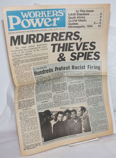 Highland Park, MI: International Socialists, 1975. Newspaper. One issue, 16pp., wraps, tabloid folde...