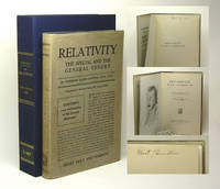 RELATIVITY. The Special And The General Theory. Signed by Einstein, Albert - 1920