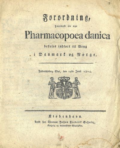 Forordning, hvorved en nye Pharmacopoea danica…