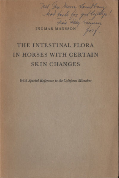 THE INTESTINAL FLORA IN HORSES WITH CERTAIN SKIN…