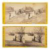 African American Civil War History. Stereoviews Showing Black Union Soldier and United States Colored Troops Presence on the James River, circa 1865