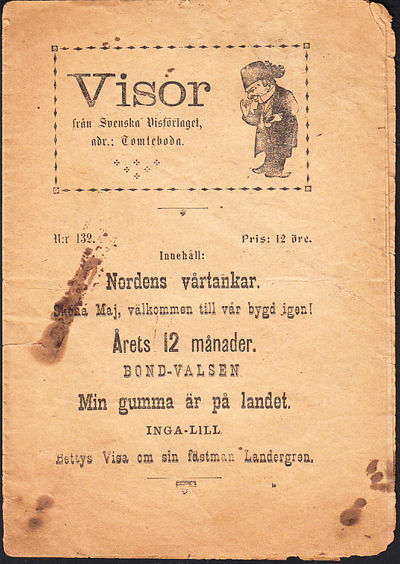 Visor. [Utg. av] Svenska Visförlaget.