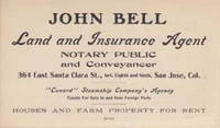 John Bell, Land and Insurance Agent, Notary Public and Conveyancer.