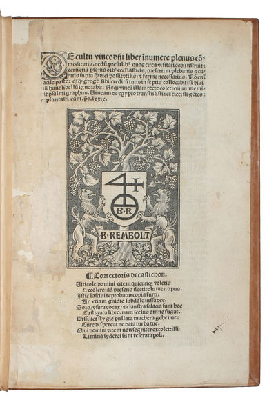 De cultu vinee domini liber innumere plenus…