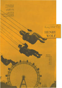 cover of Henry Wolf: Photographs 50s 60s 70s 80s 90s (Original poster for the 1998 lecture series and art exhibition, signed by Henry Wolf)