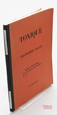 Toxique (Advance Proof Copy).