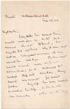 Autograph Letter Signed