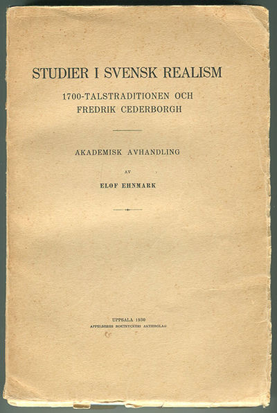 Studier i svensk realism. 1700-talstraditionen…