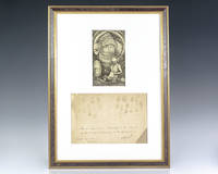 Mohandas K. Gandhi Signed Fingerprint Document.