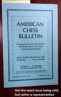 AMERICAN CHESS BULLETIN. VOL. 34, NO. 6, NOVEMBER-DECEMBER 1937