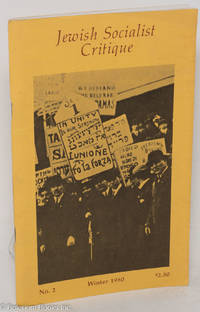 cover of Jewish Socialist Critique, Vol. 1, No. 2 Winter 1980