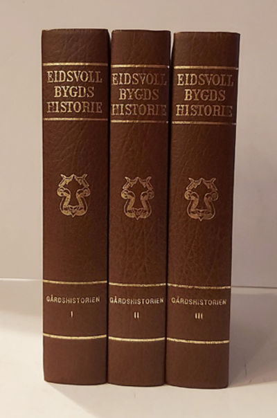 Eidsvoll bygds historie. Gårdene på østsida av…