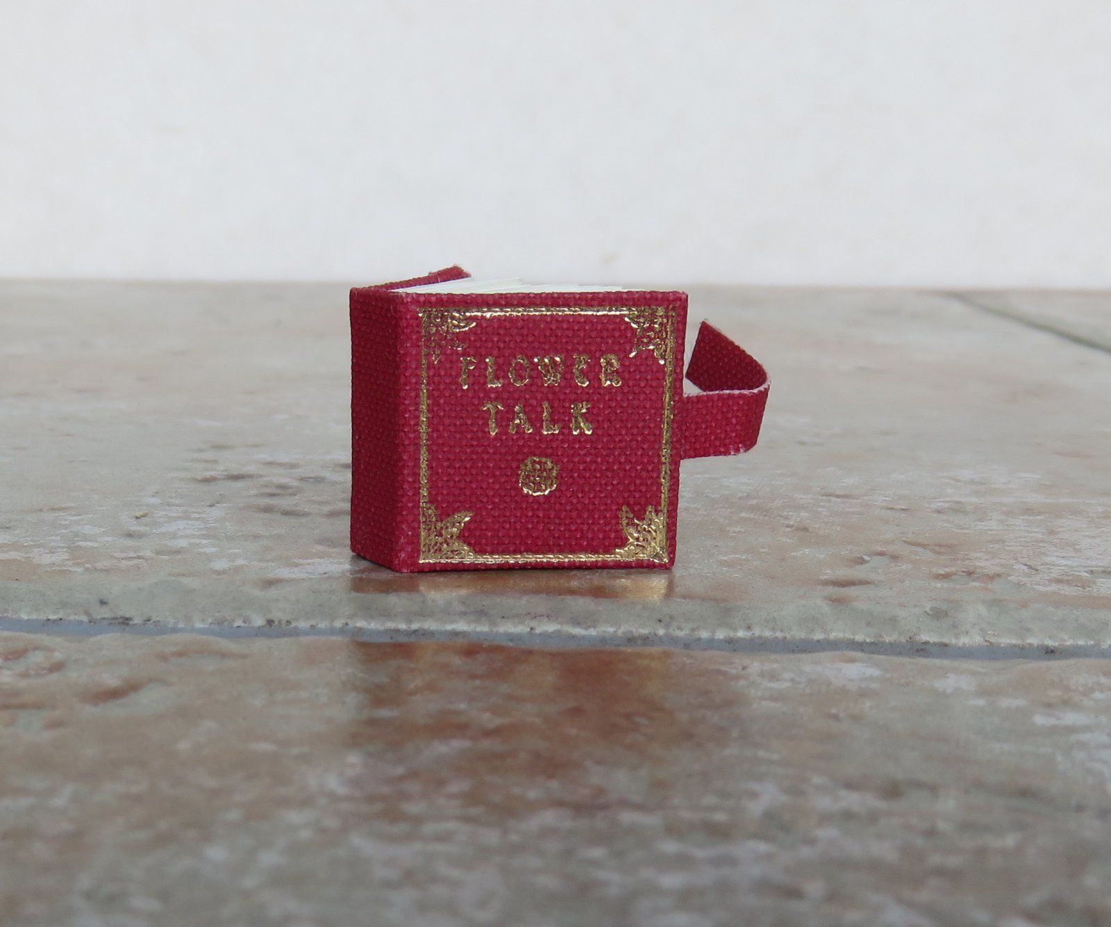 FLOWER TALK. by A. (illustrator). Miniature book. CLEMENTS First Edition from Roger