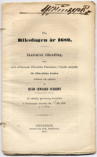 Om riksdagen år 1689. A.a.