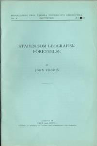 Staden som geografisk företeelse.