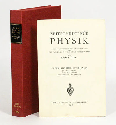 Über das Wasserstoffspektrum vom Standpunkt der neuen Quantenmechanik [On the Hydrogen Spectrum from the Standpoint of the new Quantum Mechanics]
