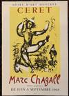 MARC CHAGALL. CERET. Oeuvres Graphiques. Museum D'Art Moderne. 1968. (Original Art Exhibition Poster)
