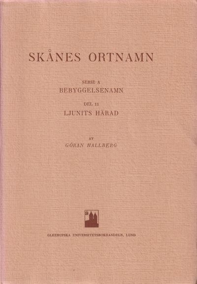 Skånes ortnamn. Serie A. Bebyggelsenamn. Del 11.…