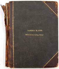 Sampler Book with Approx. Thirty (30) Hand-sewn Examples of Stitching, Sewing, Weaving, Tassels Owned by Sewing Student Florence M. Dunn
