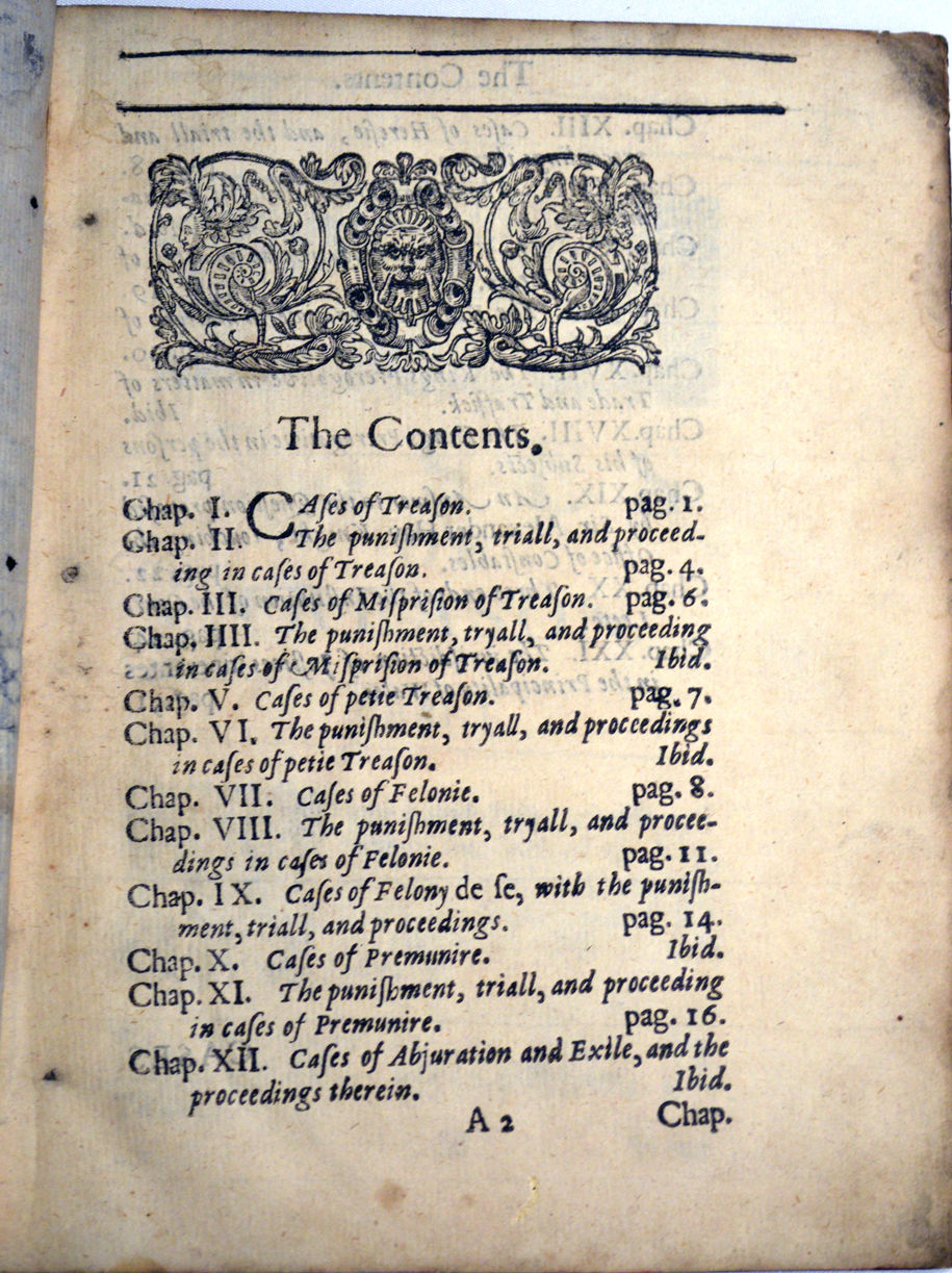 Cases of Treason by Sir Francis Bacon 1st Edition 1641 from E C