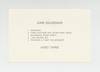 Exhibition postcard: John Baldessari (7-21 April 1972)