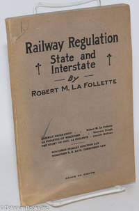 cover of Railway regulation; state and interstate