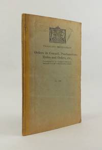ORDERS IN COUNCIL, PROCLAMATIONS, RULES AND ORDERS, &C., PROMULGATED IN THE NYASALAND PROTECTORATE DURING THE YEAR 1927. VOL. XIII