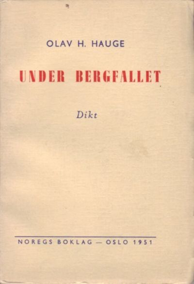 Under bergfallet. Dikt