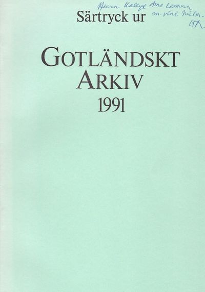 Axelssönerna och det gamla Livland. Särtryck ur…