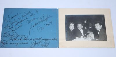 Hollywood, 1954. Very Good. Lovely inscription by Liberace with a small vignette drawing of a grand ...