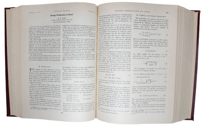Energy Production in Stars (+) On Massive Neutron Cores (+) Neutron Stars and the Tolman-Oppenheimer-Volkov Limit. - [HANS BETHE'S NOBEL PRIZE WINNING PAPER AND GENERAL RELATIVISTIC THEORY OF STELLAR STRUCTURE] (photo 2)
