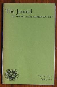 image of The Journal of the William Morris Society Volume III Number 1 Spring 1974