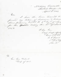 Ulysses S. Grant Autograph Letter Signed. by Grant, Ulysses - 1849