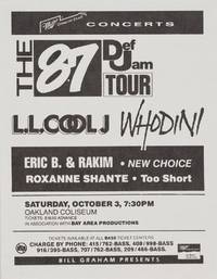 Poster for the 87 Def Jam Tour at the Oakland Coliseum
