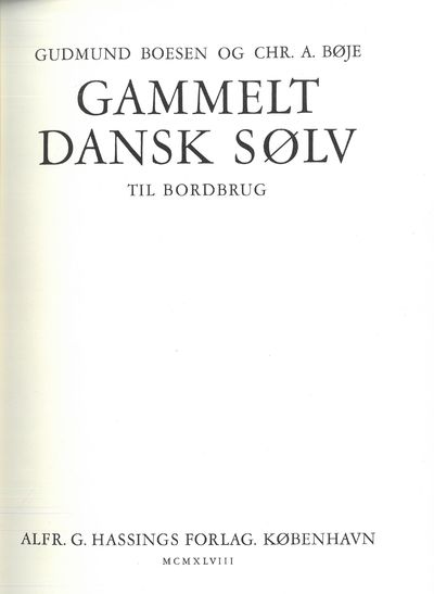 Gammelt dansk sølv. Til bordbrug.