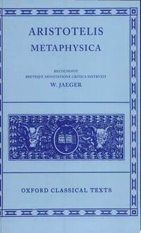 Aristotelis Metaphysica (Greek Language Edition)