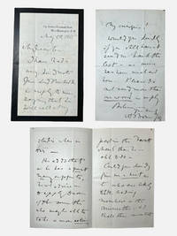 Autograph letter signed by sculptor Albert Bruce-Joy (1842-1924) about the Henry Fawcett Memorial