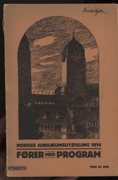 Norges Jubilæumsutstilling 1914. Fører med program