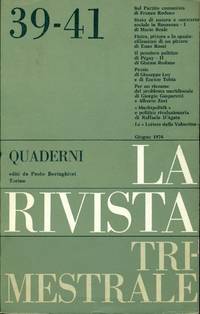 Quaderni della Rivista Trimestrale. N. 39-41, Giugno 1974 by LA RIVISTA TRIMESTRALE,