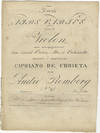 [Op. 17, nos. 1-3]. Trois Airs Variés pour le Violon, avec accompagnement d'un second Violon, Alto, et Violoncelle, dediés à Monsieur Cipriano de Urbieta ... Oeuvre 17 No. 1 ... 2 ... 3 Prix f: 1,,20. [Parts]